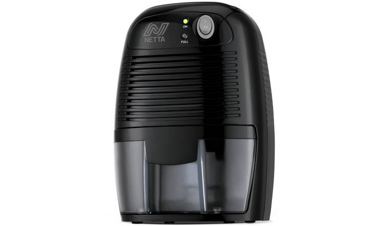 NETTA 500ml Mini Dehumidifier for Damp and Moisture Control - Black