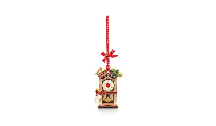 Tipperary Metal Sparkle Grandfather Clock Hanging Decoration