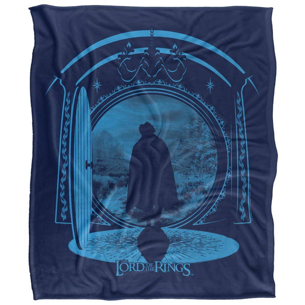 The Lord Of The Rings Frodo Shire Door Blanket - 147cm x 91cm - Image 1