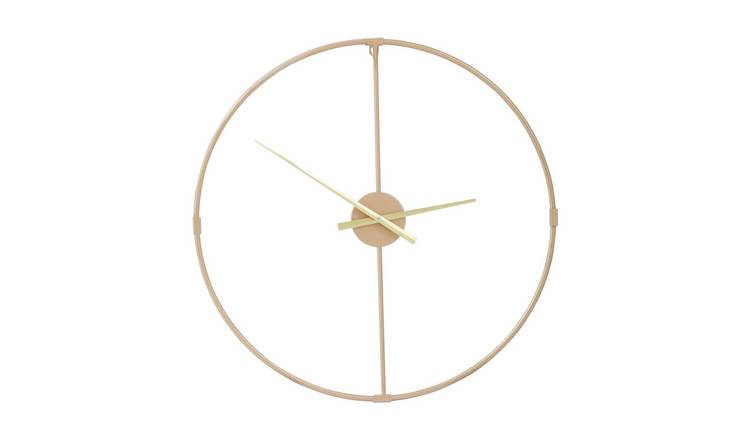 Orsina Beauly 60cm Dia Metal Wall Clock with - Gold