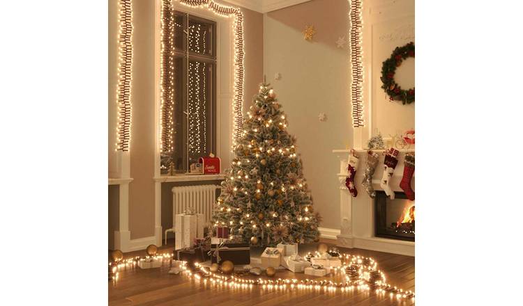 Walplus PVC LED Cluster String with 400 LEDs Warm - White