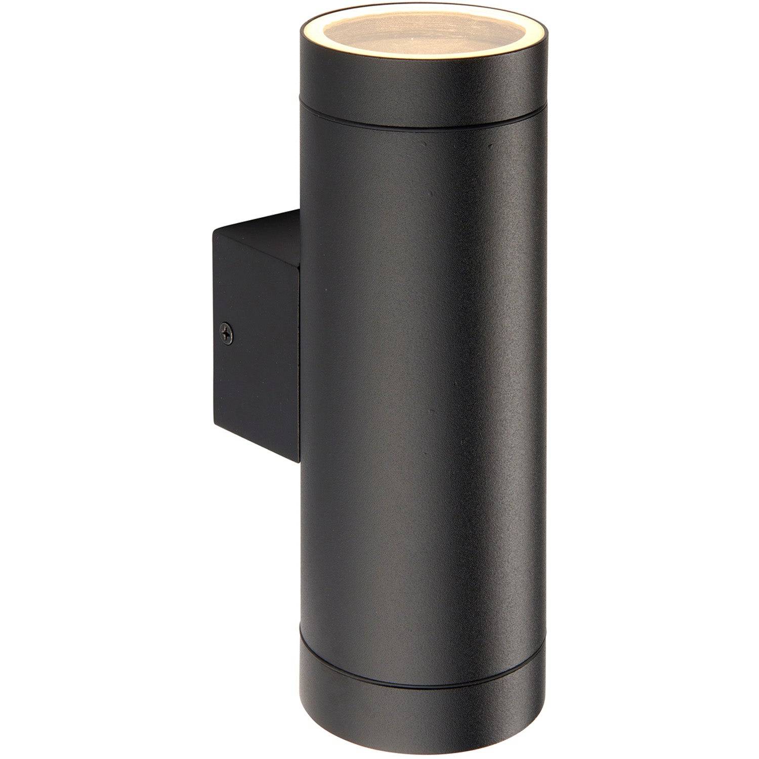 Loops Direct 7.6cm Die Cast Aluminium Wall Light LED GU10 - Textured Black - Image 3