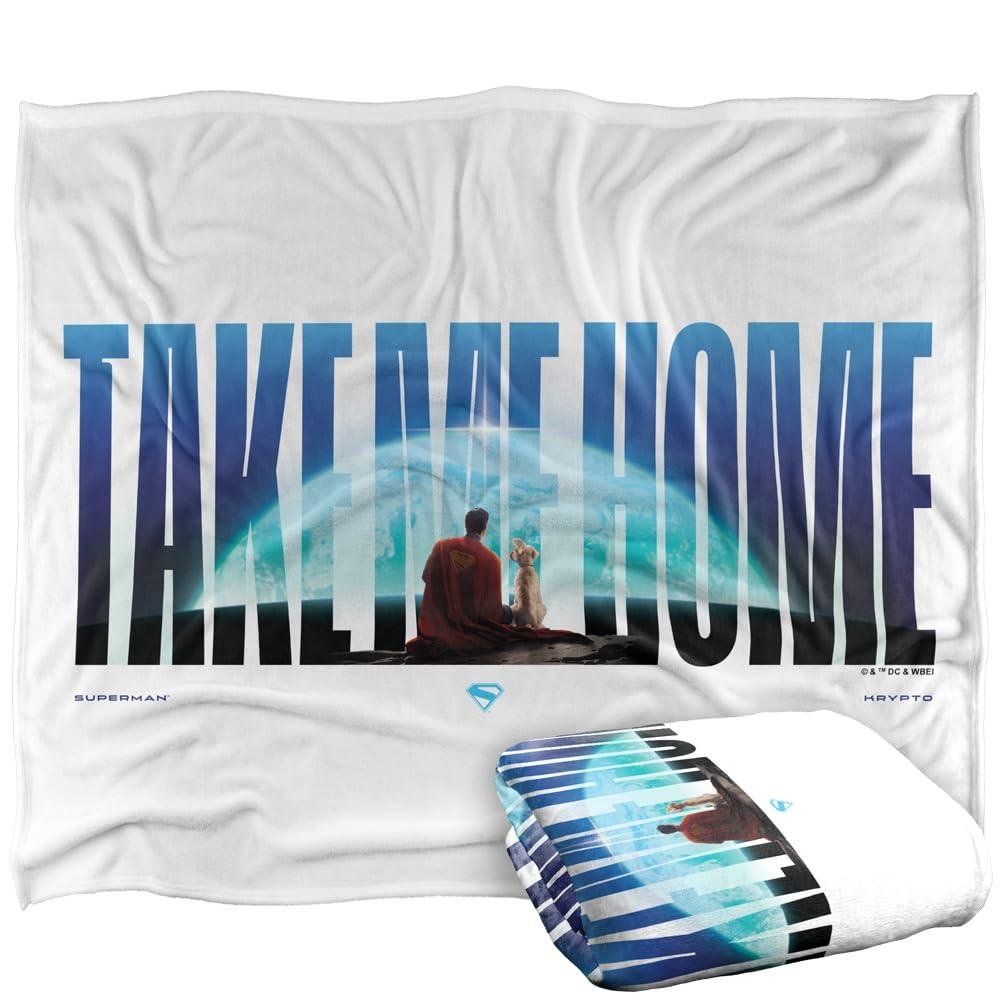 Superman Take Me Home Words Blanket - 147cm x 91cm - Image 2