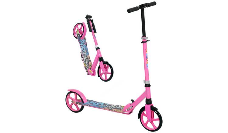 AIYAPLAY 6 to 12 Years Foldable and Adjustable Handlebar Kick Scooter – Pink