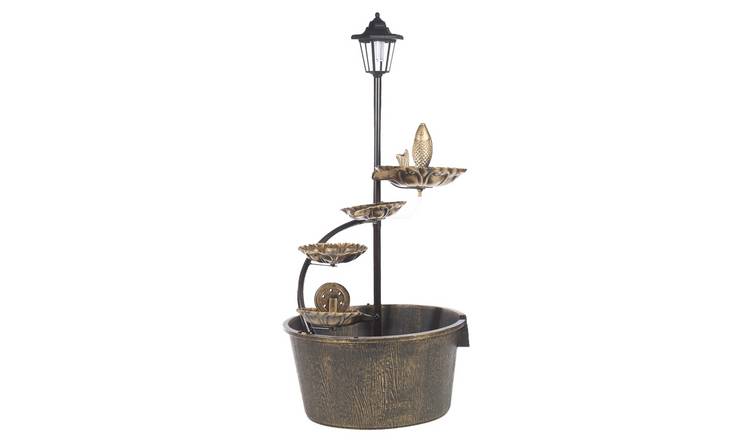 GardenKraft Cascading Water Fountain With Solar Light