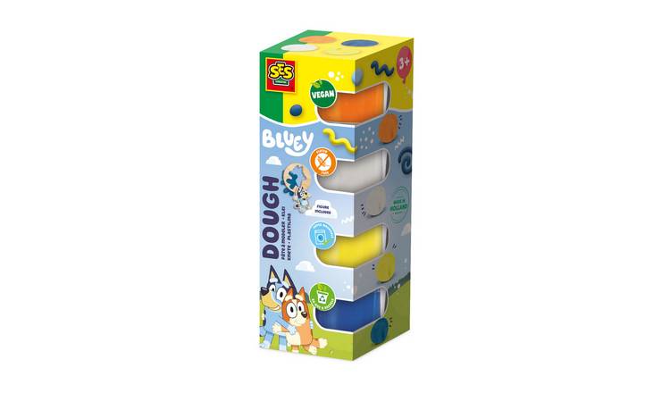SES Creative Bluey Soft Dough Playset - 4 x 90g
