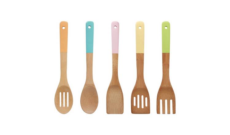 Orsina Aleki 5 Piece Bamboo Kitchen Utensil Set – Assorted