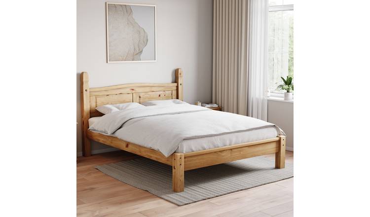 Vida Designs Corona King Size Low Foot Bed End - Pine