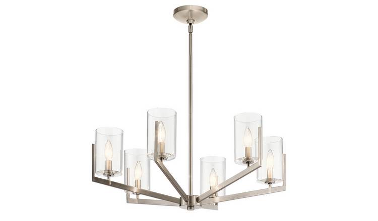 Elstead Kichler 6 Arm Pendant Light - Classic Pewter