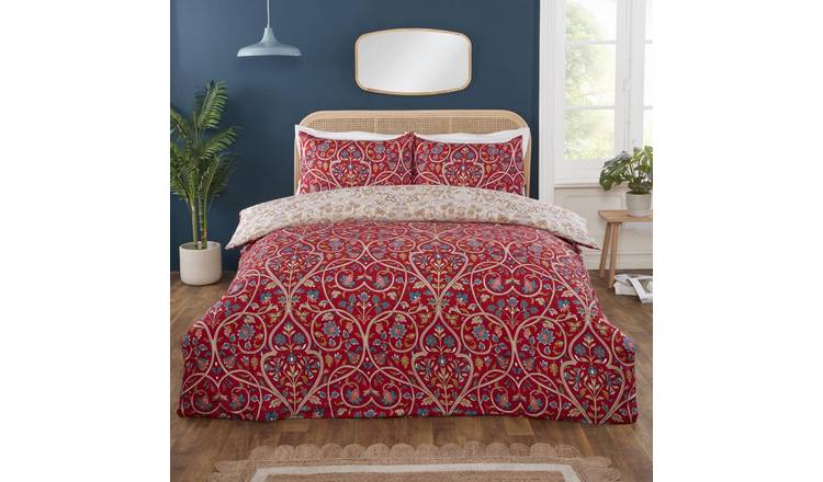 Rapport Harrow Red Duvet Cover Set - Single