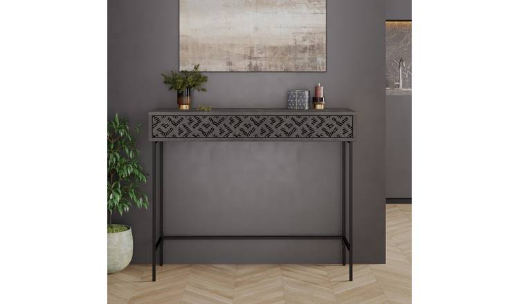 Decortie Heaton Console Table Sideboard - Grey