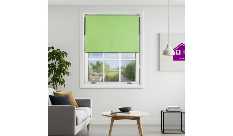 Furnished Lime Blackout Roller Blind - 90 x 210cm