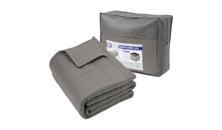 Harbour Housewares Weighted Blanket with Storage Bag - 8kg - Grey