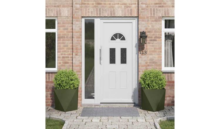 Walplus Pack of 2 Steel Garden Planter - Olive Green V2 - 50 x 50 x 50 cm