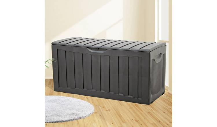 Walplus Polypropylene Storage Box - Black - 118 x 53 x 57 cm