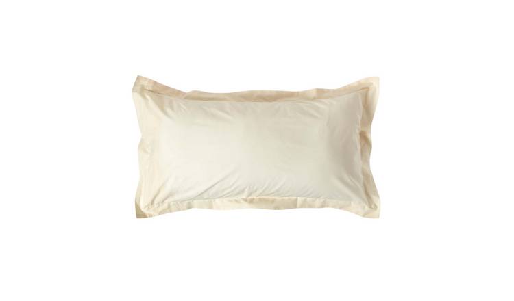 Homescapes Egyptian Cotton Oxford King Size Pillowcase - Cream