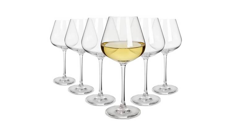 Argon Tableware Knightsbridge Crystal White Wine Glasses -  Pack of 6