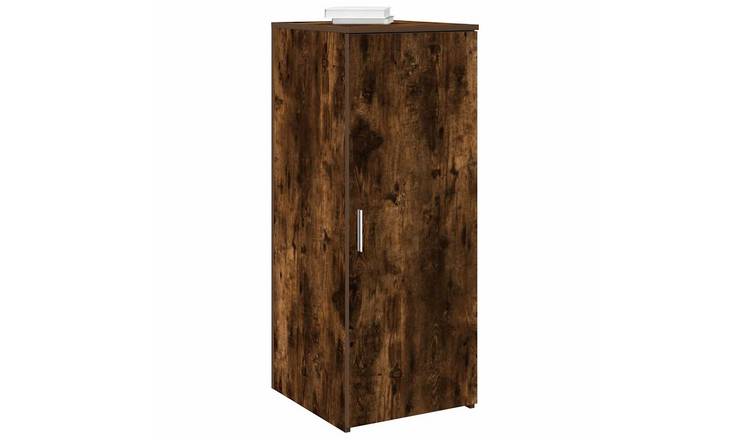 Walplus Engineered Wood Storage Cabinet - Dark Oak - 40 x 45 x 103.5 cm