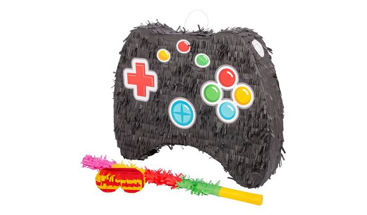 Fax Potato 3pc Game Controller Pinata Set with Stick & Blindfold - Multi Stick