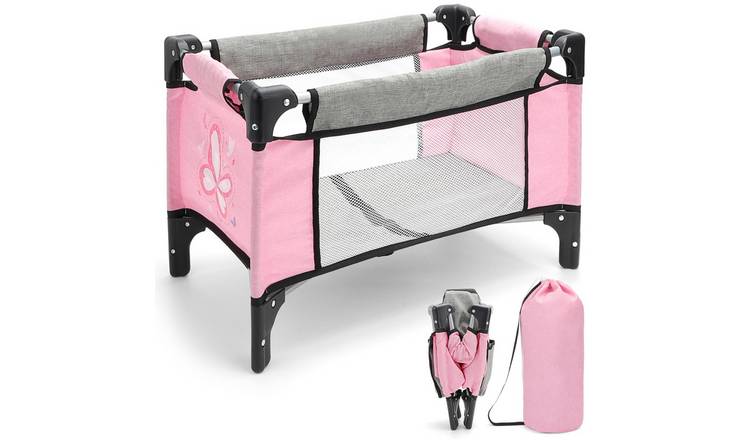 deAO Foldable Baby Doll Bed - Pink