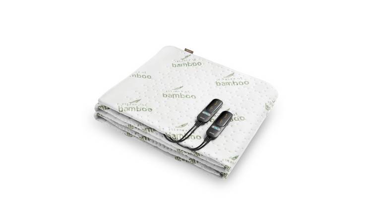 Duux Snooze Bamboo Electric Heated Underblanket - 190 x 150cm - White