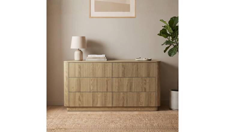 Home Source Winthorpe 6 Drawer Chest – Oak