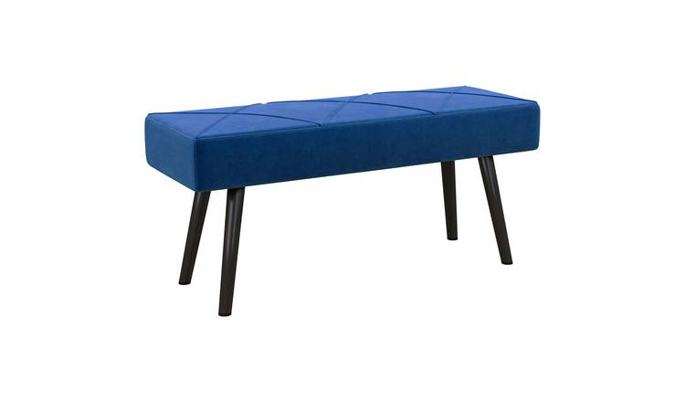 HOMCOM X Shape Design End of Bed Bench - Blue