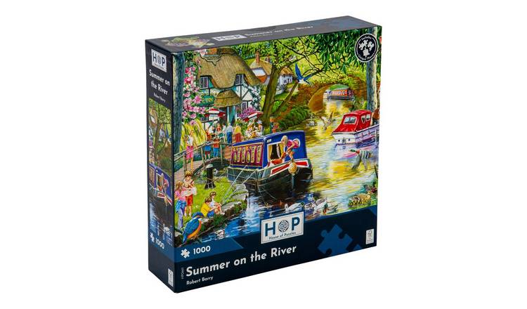 The House of Puzzles Summer on the River 1000 Piece Jigsaw Puzzle