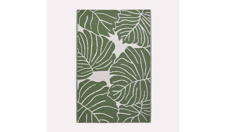 Homescapes Ada Botanical Waterproof Reversible Outdoor Rug -  120 x 180 cm