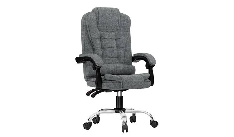 Rattantree Fabric Ergonomic Swivel Office Chair - Light Grey