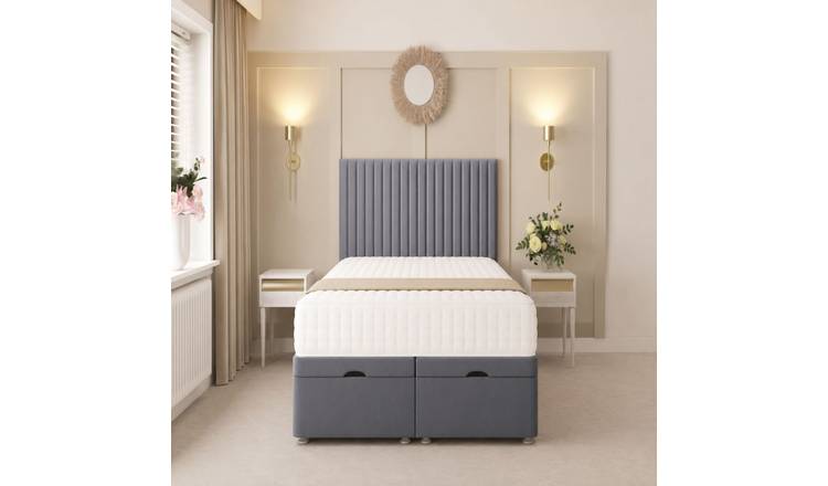 Bed Choices Khloe King Ottoman Bed with 54" Headboard - Grey