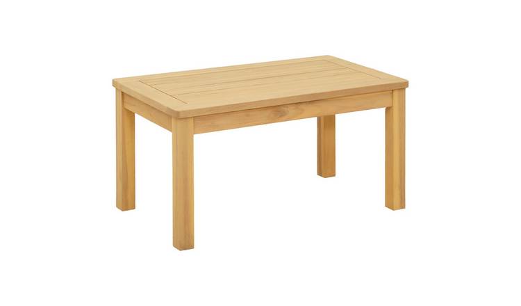 Walplus Rectangular Solid Wood Coffee Table - Light Wood - 70 x 40 x 36 cm