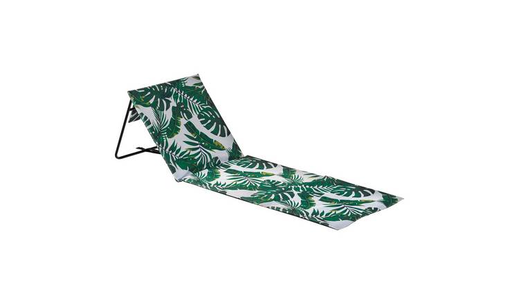 Harbour Housewares Folding Beach Lounger - Banana Leaf