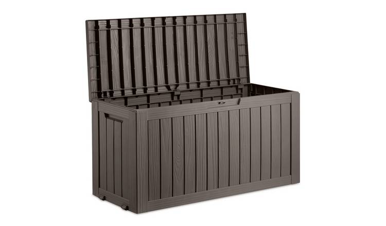 VonHaus 270L Weatherproof Outdoor Garden Storage Box - Grey
