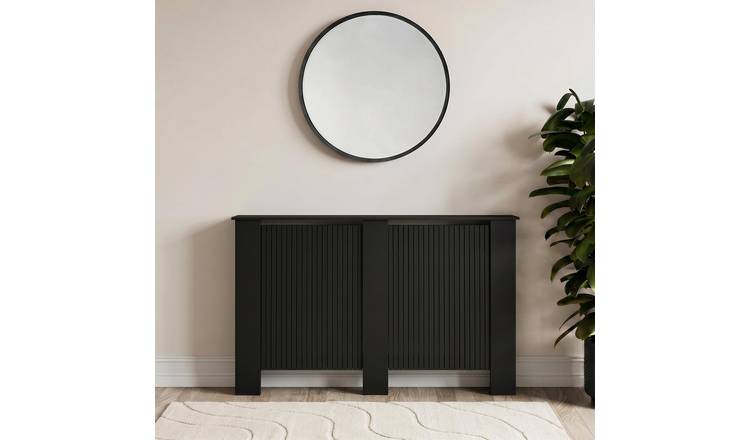 OHS Ribbed Radiator Cover - Black - Large