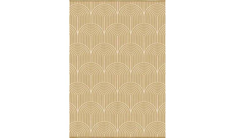 Hanse Home Yellow Indoor Outdoor Pangli Reversible Flatweave Rug - 80 x 150cm