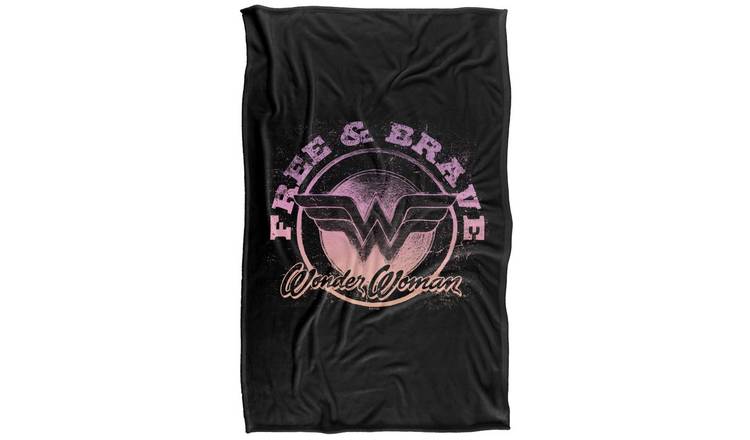 Wonder Woman Free And Brave Blanket - 147cm x 91cm
