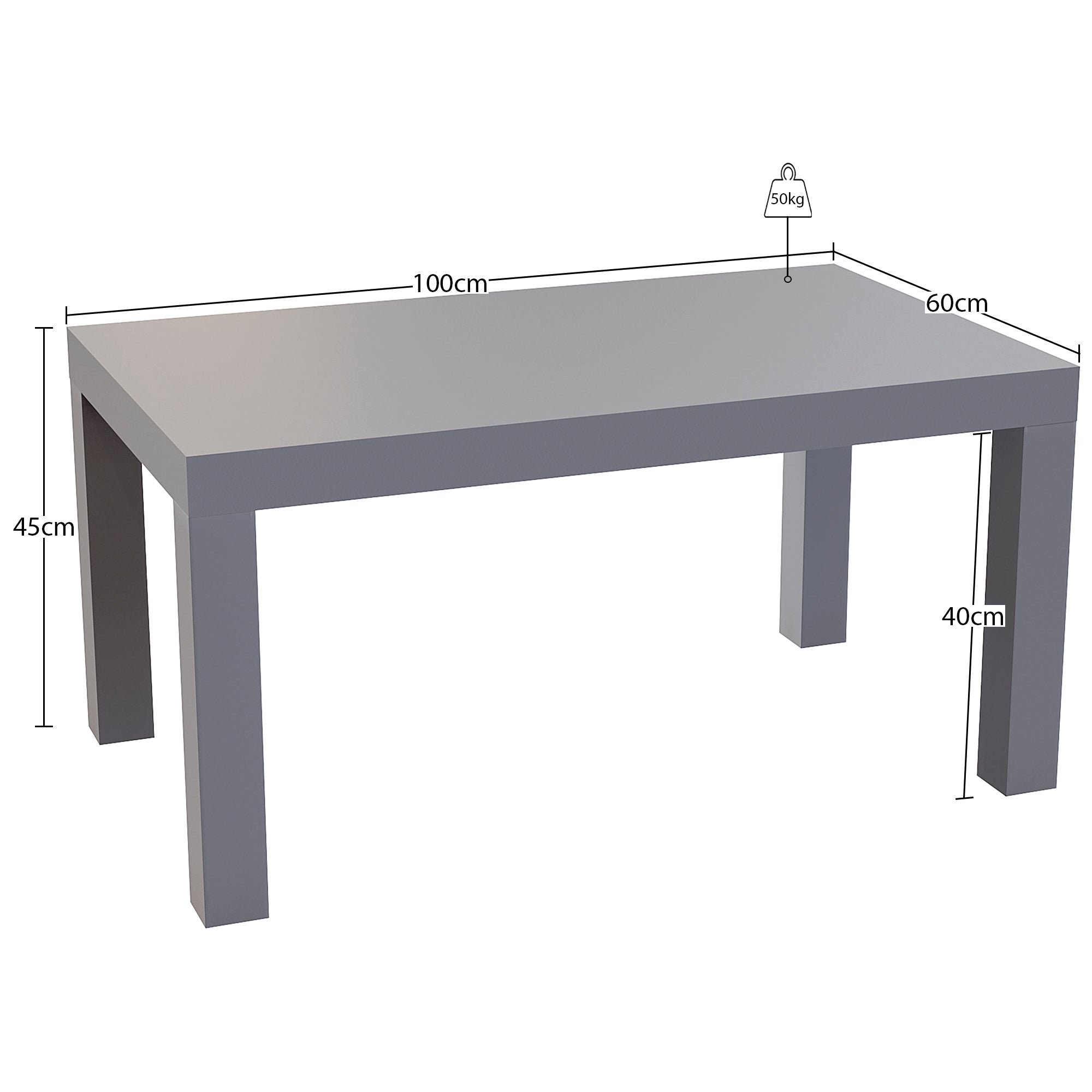 Vida Designs Beeston Coffee Table - Grey - Image 9