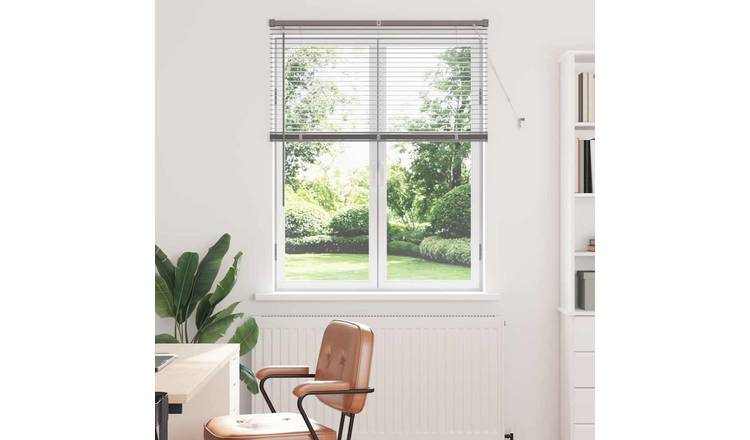 Walplus Polyester Window Blind - Silver - 130 x 105 cm