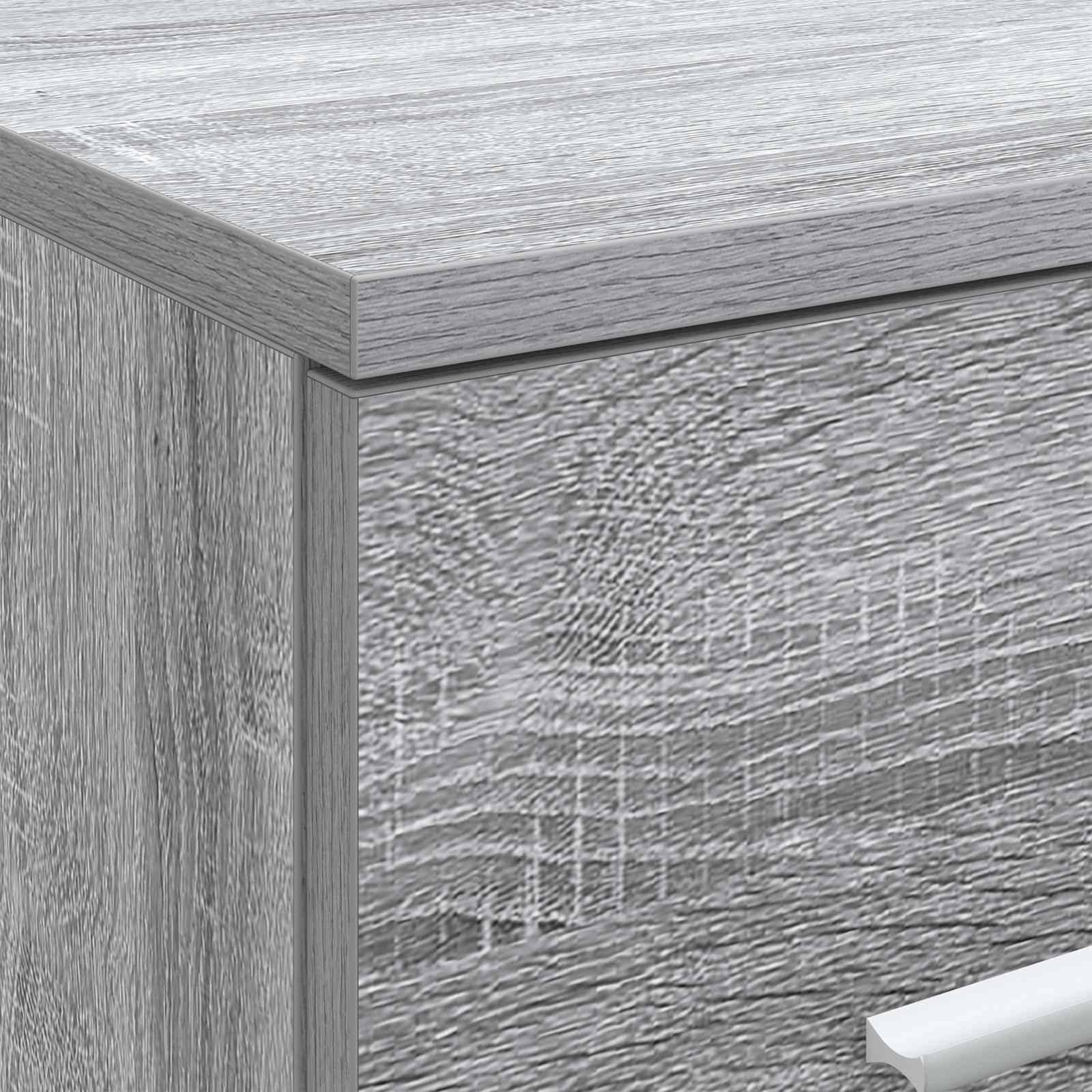 Walplus Wood Bathroom Cabinet with 2 Drawers - Grey Sonoma - 30 x 41 x 50 cm - Image 6