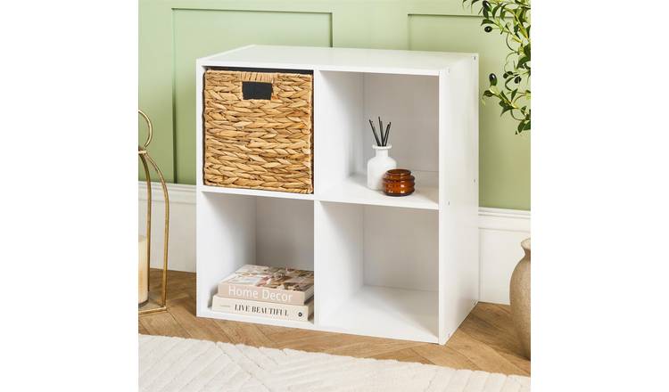 OHS Oslo 4 Cube Storage Unit - White