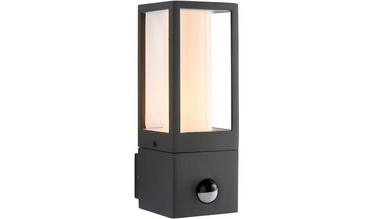 Loops Direct Die Cast Aluminium Wall Light - Textured Grey