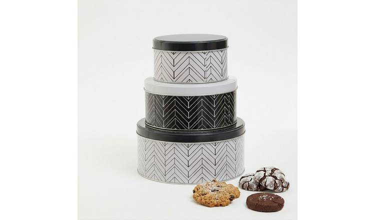 Orsina Paice Set Of Three Urban Storage Tins