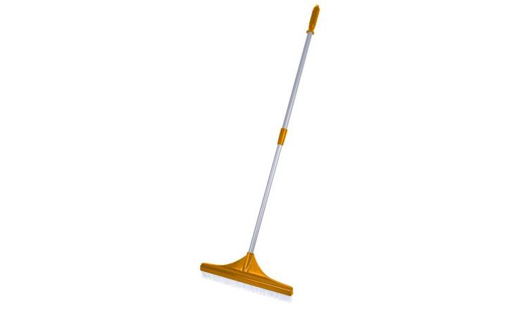 Lazy Tools Soft Nylon Bristles Artificial Grass Rake Brush - Orange
