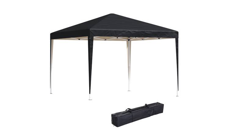Outsunny Height Adjustable Pop Up Gazebo – Black