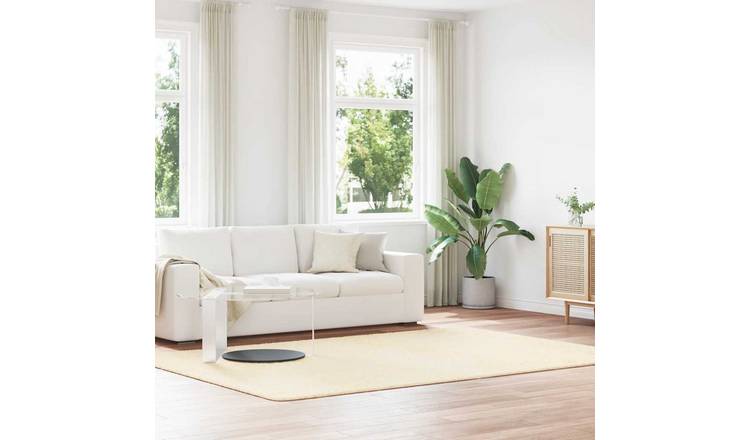 Walplus Navarra Polyester Rug - Cream - 200 x 290cm
