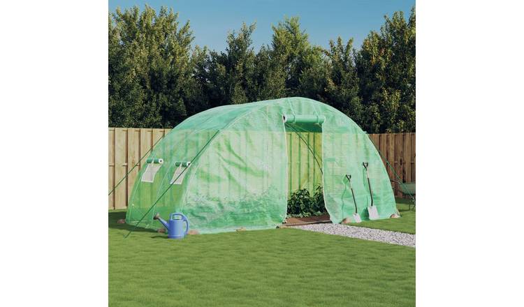Walplus Greenhouse with Frame 10 M² - Green - 500 x 200 x 230 cm