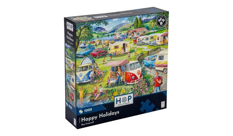 The House of Puzzles Happy Holidays 1000 Piece Jigsaw Puzzle