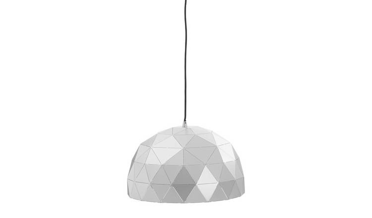 Orsina Mateo Small Dome Pendant Light - Silver
