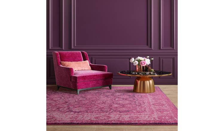 Mega Flooring Pink Traditional  Rug - 80 x 150cm